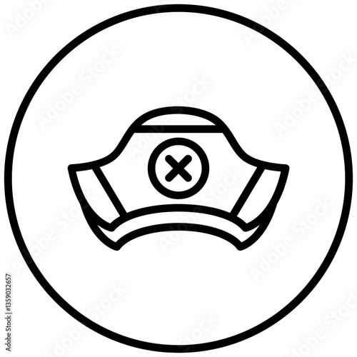 Pirate Cap Icon Style