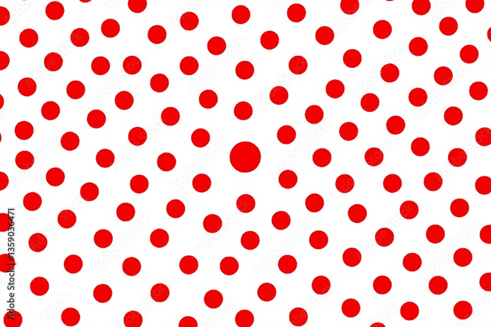 modern 3D polka dot pattern with vibrant red dots creating depth on a clean white background, ideal for stylish designs, textiles, and contemporary visuals modern 3D polka dot pattern with vibrant red dots creating depth on a clean white background, ideal for stylish designs, textiles, and contemporary visuals