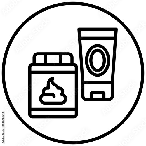 Hair Gel Icon Style