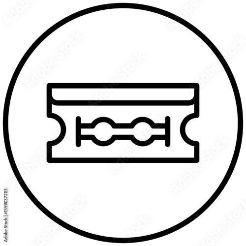 Razor Blade Icon Style