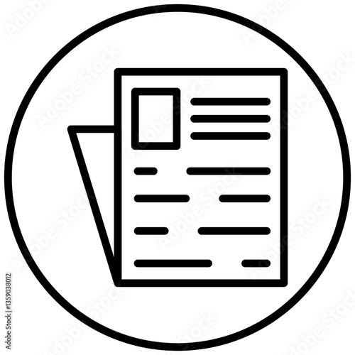 Newspaper Icon Style