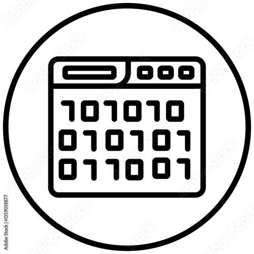 Hack Code Icon Style