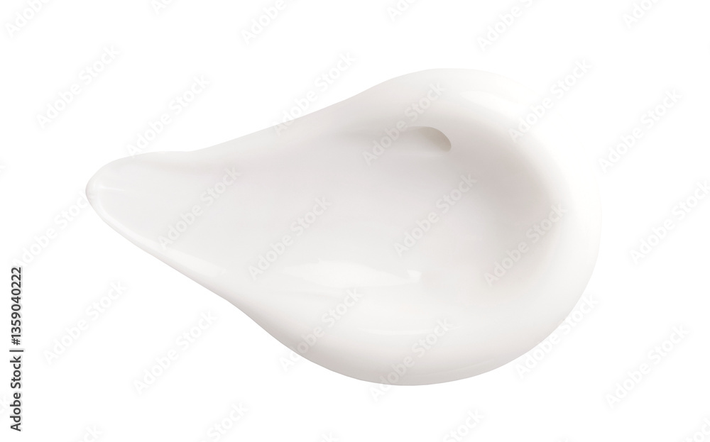 Fototapeta premium smear of cream texture on transparent background