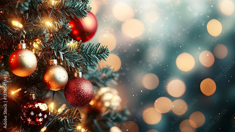 Christmas golden glow bokeh light blur abstract Background Christmas golden glow bokeh light blur abstract Background