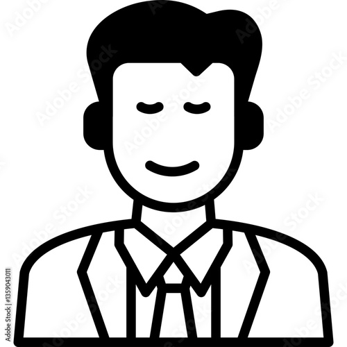 Manager glyph icon