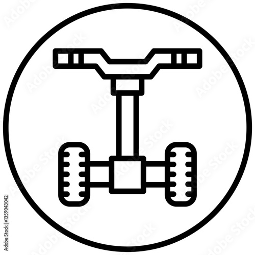 Police Segway Icon Style