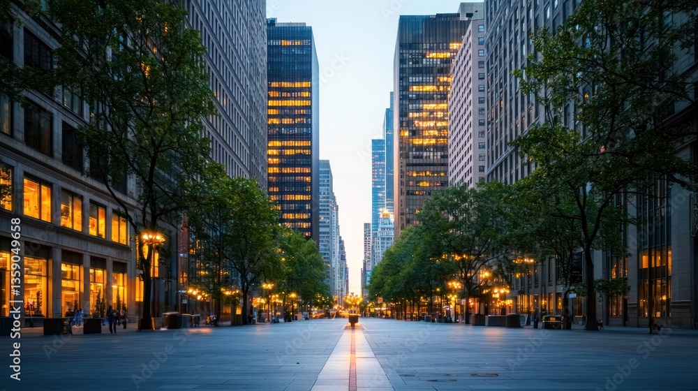 Urban design showcase city skyline and architecture urban center cityscape evening glow Urban design showcase city skyline and architecture urban center cityscape evening glow
