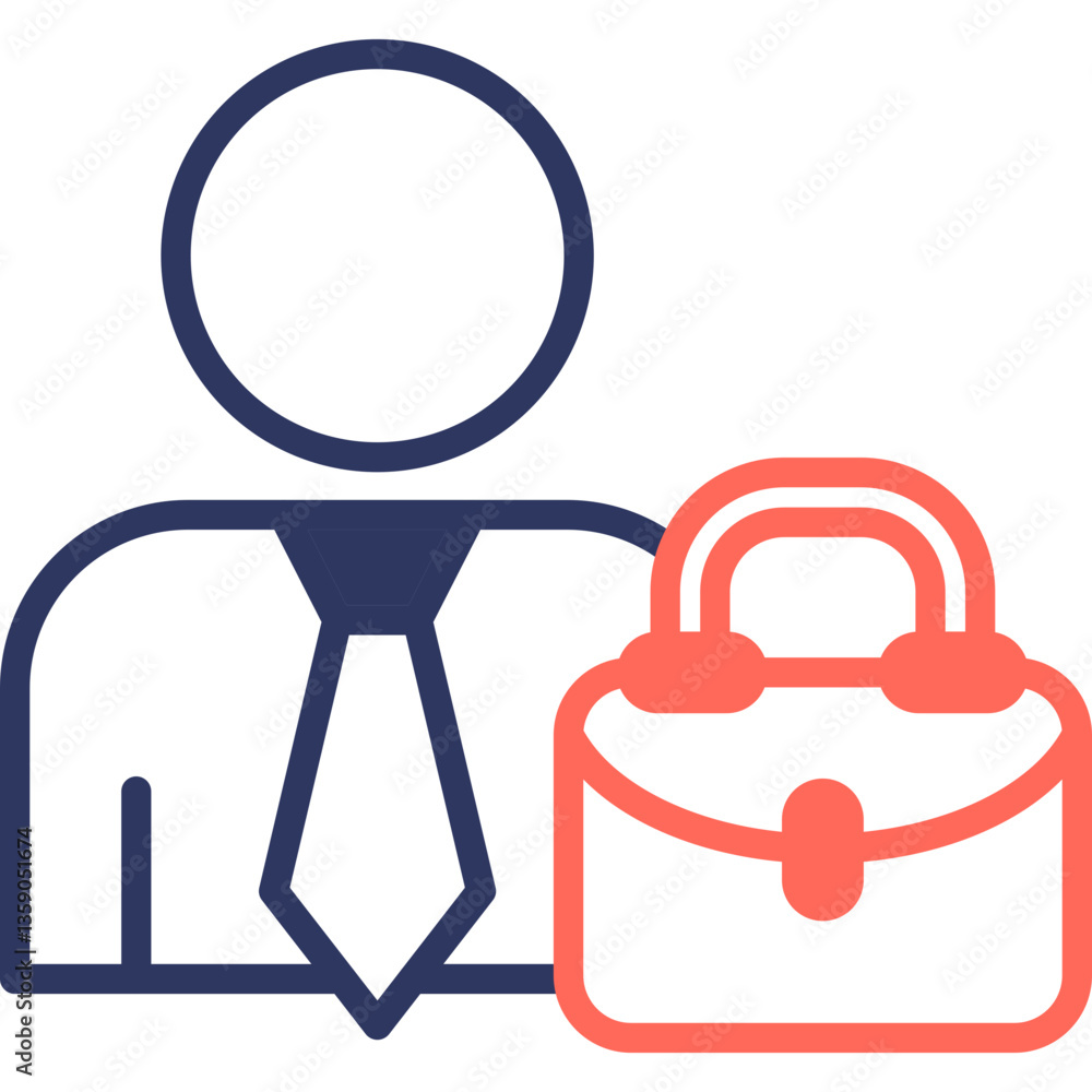 Broker glyph color icon Broker glyph color icon