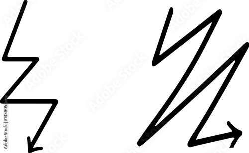 arrow icon isolated on white background