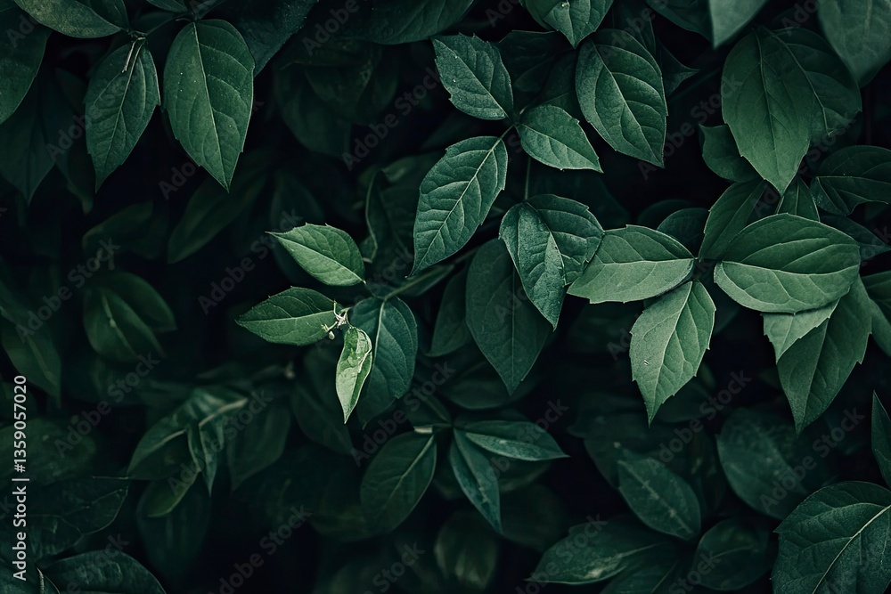 Close Up of Lush Green Leaves Showing Natural Beauty and Freshness Close Up of Lush Green Leaves Showing Natural Beauty and Freshness
