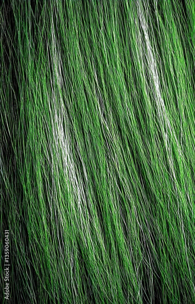 Obraz premium Abstract Green Grass with White Stripes Texture 