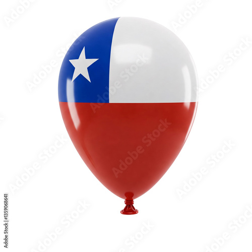 Chile flag balloon isolated on transparent background Free Download Chile flag balloon isolated on transparent background - GFXLoad