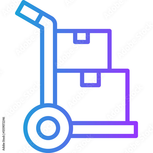 Suppliers line gradient icon