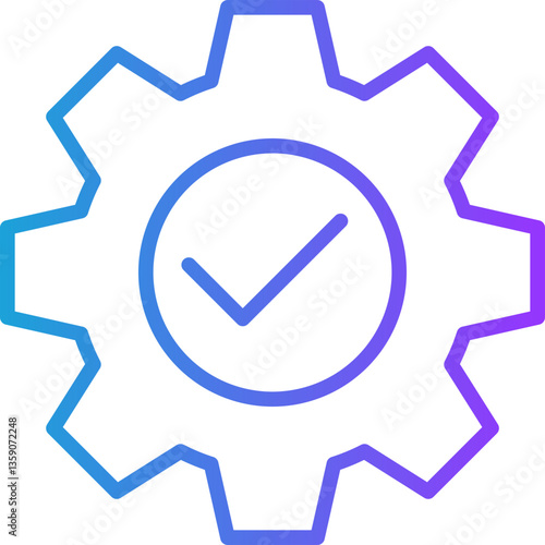 Execute line gradient icon