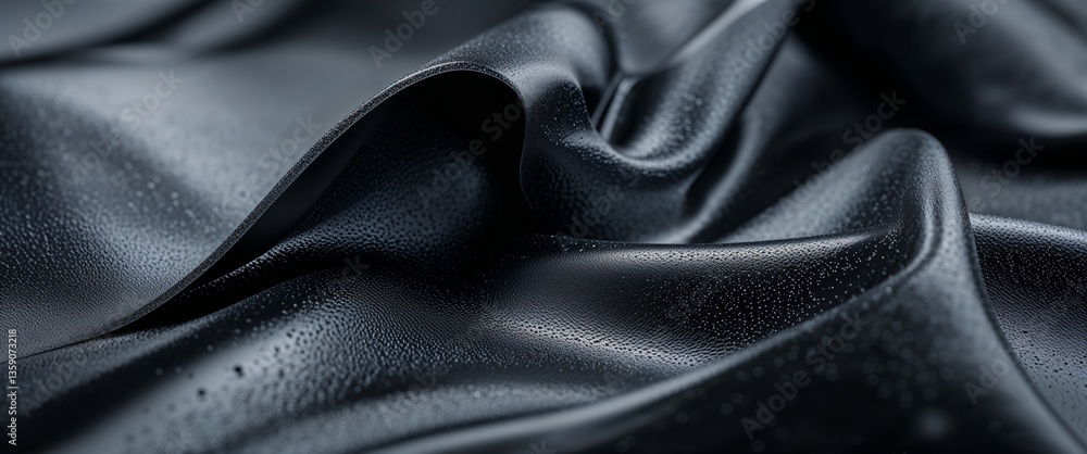 Fototapeta premium black theme vinyl surface macro zoom close up design texture background