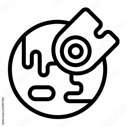 Meteor_1 Line Icon