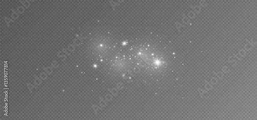 Glow light effect. Vector illustration. Christmas flash. dust. Glow light effect. Star burst with sparkles.