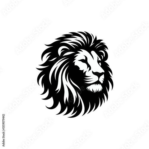 Wallpaper Mural lion head vector illustration Torontodigital.ca