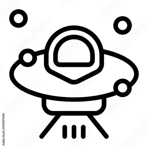 Ufo Line Icon
