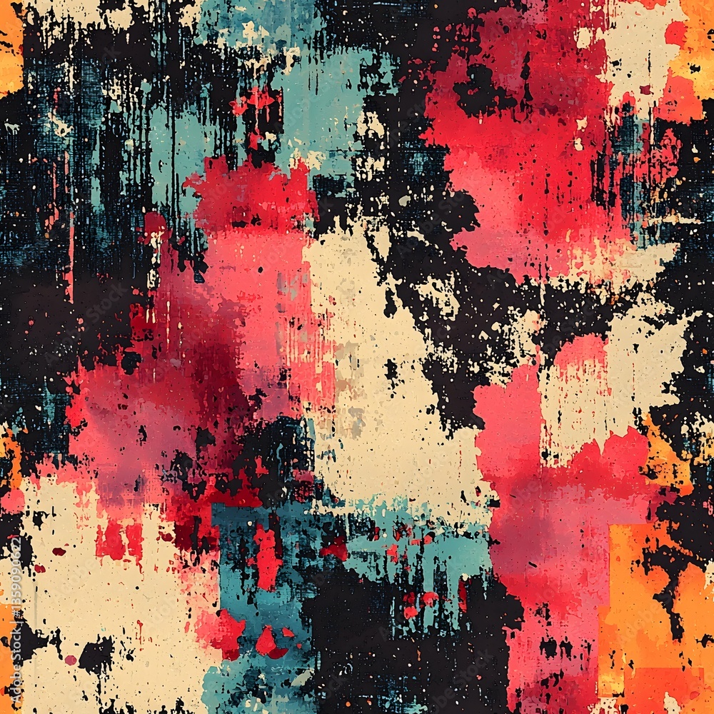 Abstract Colorful Paint Splatter Texture Abstract Colorful Paint Splatter Texture