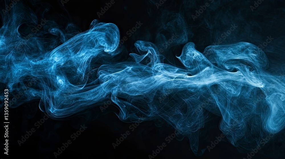 smoke collection on black background smoke collection on black background