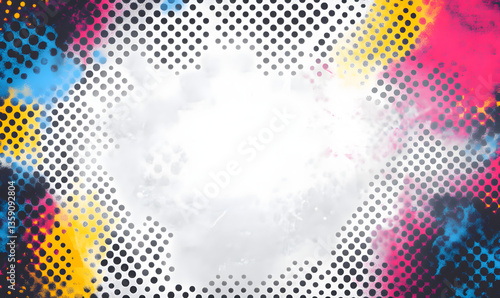 Wallpaper Mural comic abstract background. design Halftone concept. Torontodigital.ca