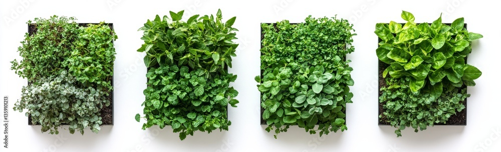 Obraz premium Fresh Herb Wall Planters