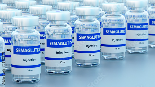Semaglutide diabetes medication, illustration