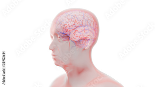 Neurodegeneration, conceptual illustration