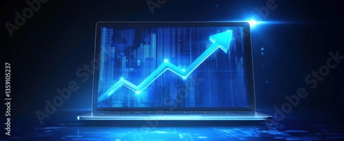 Wallpaper Mural Digital market analysis global business landscape data visualization technology close-up growth trends Torontodigital.ca