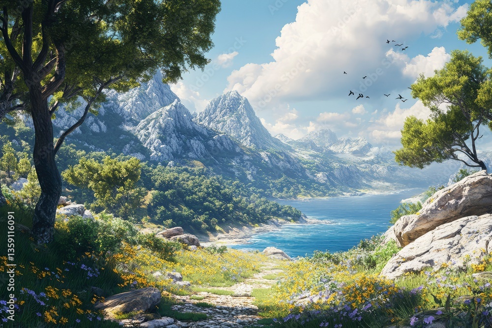 Naklejka premium High-resolution nature landscapes for any use