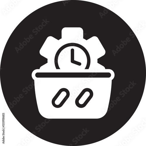 Basket  glyph icon