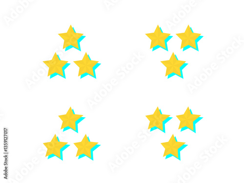 三ツ星評価アイコンセット
