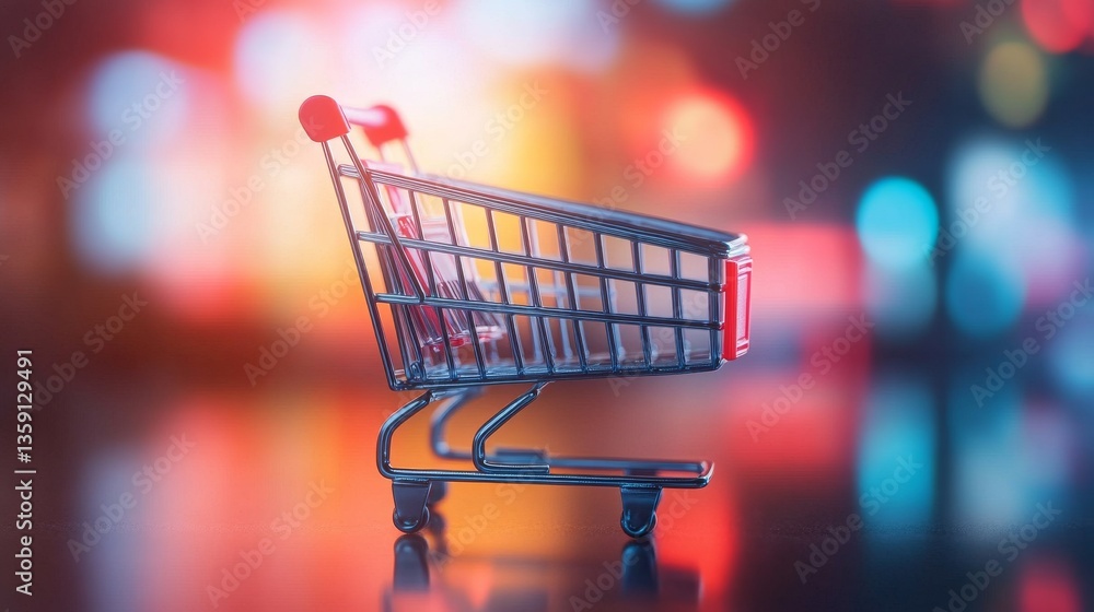 AI-generated shopping cart data visualization highlighting revenue growth potential AI-generated shopping cart data visualization highlighting revenue growth potential