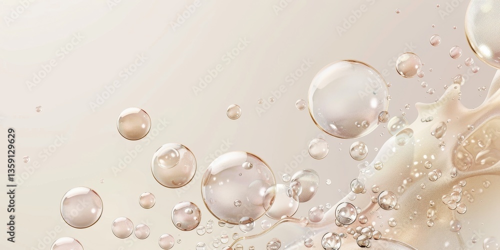 Fototapeta premium Delicate Liquid Bubbles