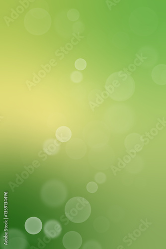緑色のグラデーションに玉ボケの背景
Green gradient bokeh background
