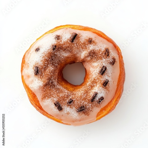Freshly Baked Cinnamon Sugar Donut Glowing with Warmth and Deliciousness
