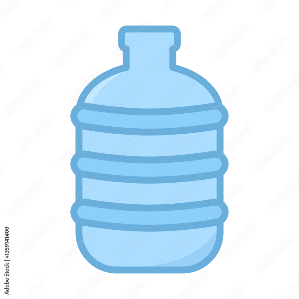 Obraz premium Blue gallon with no cap