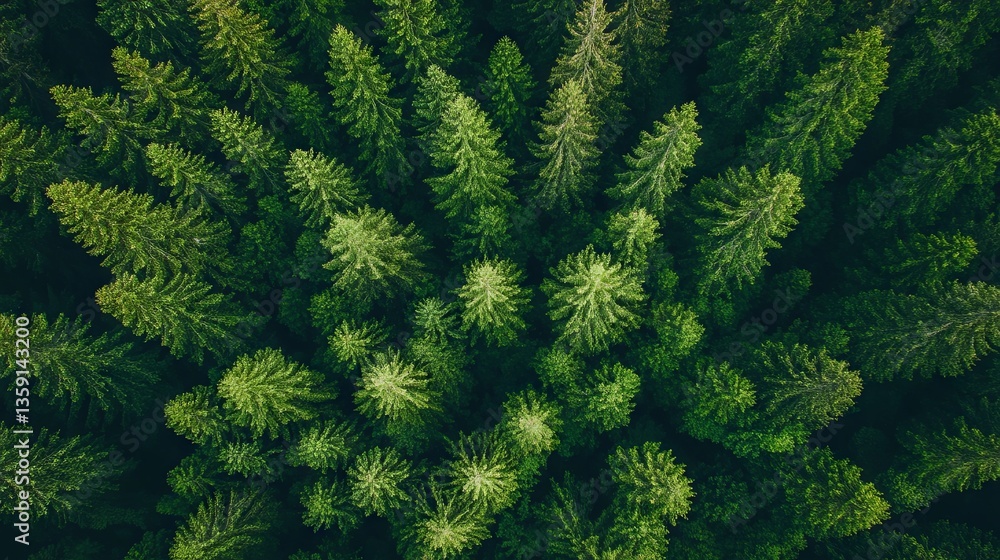 Scenic Coniferous Forest Landscape Scenic Coniferous Forest Landscape