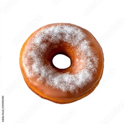 Delicious warm cinnamon sugar donut with a beautifully cracked top, perfect for a sweet treat.