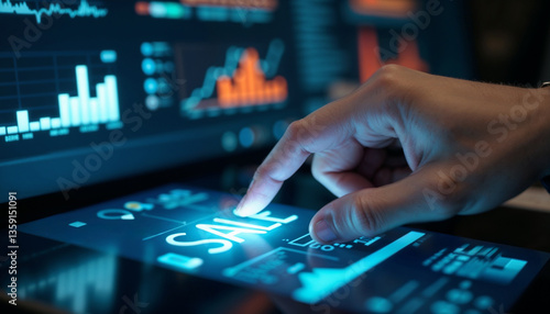  Digital countdown timer showing time left on sale