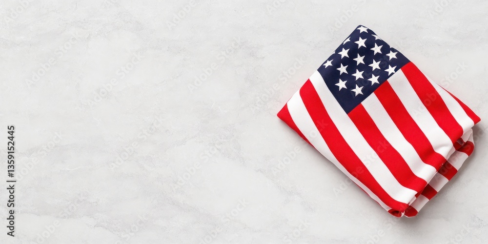 Obraz premium Distressed American flag textures layered on grunge and wood