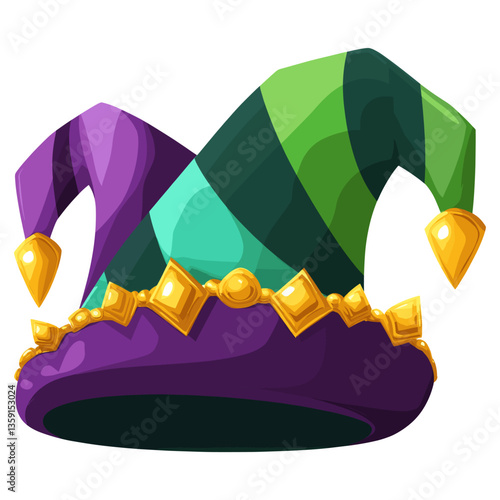 Mardi Gras hat illustration accessories accessory vector