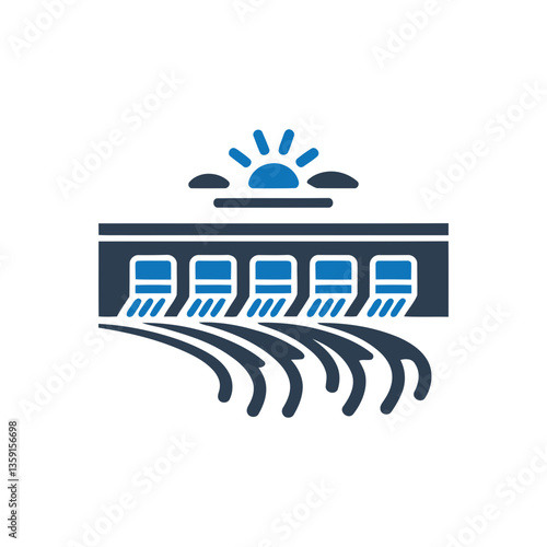 Hydroelectric Dam Icon