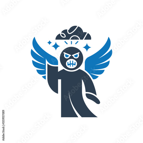 Angry Angel Icon
