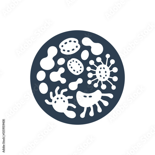 Microbial cell icon