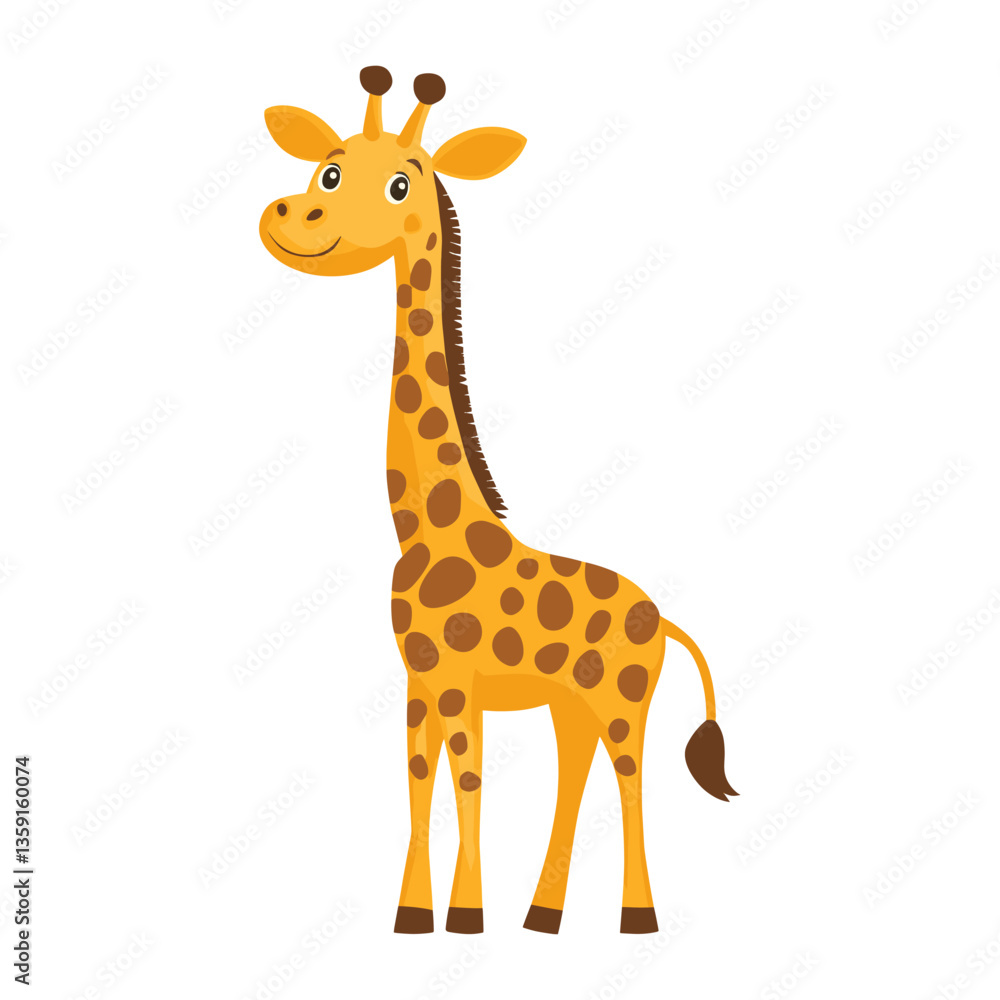 Giraffe illustration wildlife animal vector Giraffe illustration wildlife animal vector