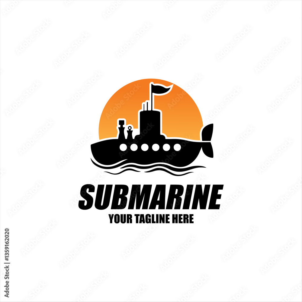 submarine isolated vector icon logo illustration submarine isolated vector icon logo illustration