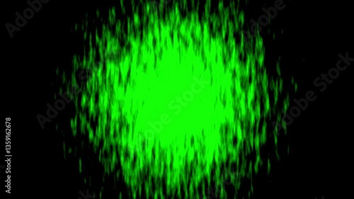 Green screen abstract motion background of waving circle effect