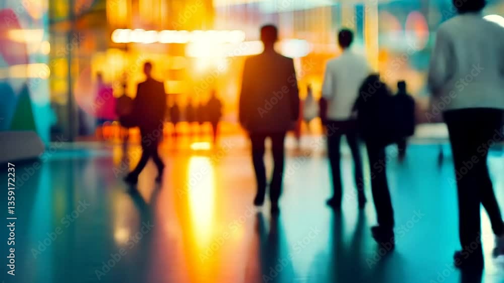 Silhouetted Business People Network in Urban Environment at Sunset Generative AI Silhouetted Business People Network in Urban Environment at Sunset Generative AI